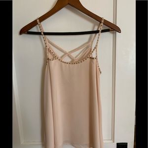 Light pink camisole with beadings